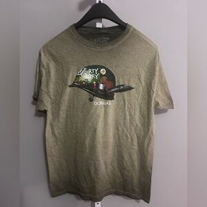 Gorillaz Dirty Harry Helmet T-Shirt in a green